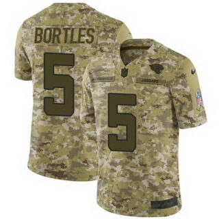 Nike Jaguars #5 Blake Bortles Camo Men's Stitched NFL Limited 2018 Salute To Service Jersey