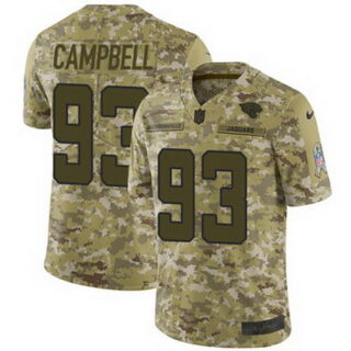 Nike Jaguars #93 Calais Campbell Camo Men's Stitched NFL Limited 2018 Salute To Service Jersey