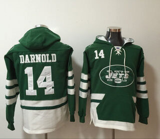 Nike Jets 14 Sam Darnold Green All Stitched Sweatshirt