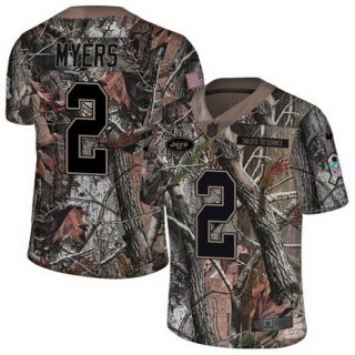 Nike Jets #2 Jason Myers Camo Youth Stitched NFL Limited Rush Realtree Jersey