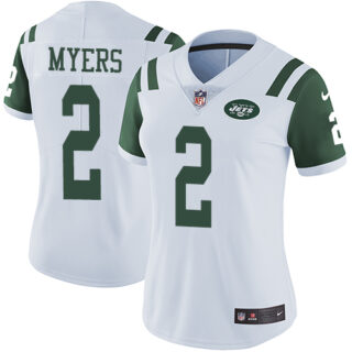 Nike Jets #2 Jason Myers White Women's Stitched NFL Vapor Untouchable Limited Jersey