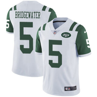 Nike Jets #5 Teddy Bridgewater White Men's Stitched NFL Vapor Untouchable Limited Jersey