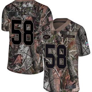 Nike Jets #58 Darron Lee Camo Men's Stitched NFL Limited Rush Realtree Jersey