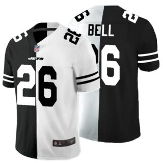 Nike Jets 26 Le'Veon Bell Black And White Split Vapor Untouchable Limited Jersey