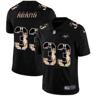 Nike Jets 33 Jamal Adams Black Statue Of Liberty Limited Jersey