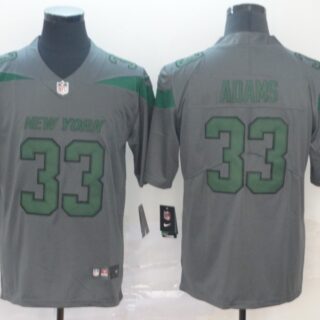 Nike Jets 33 Jamal Adams Gray Inverted Legend Limited Jersey
