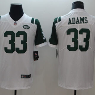 Nike Jets 33 Jamal Adams White Vapor Untouchable Limited Jersey