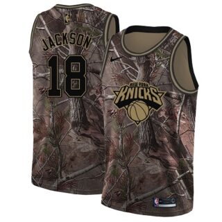 Nike Knicks #18 Phil Jackson Camo NBA Swingman Realtree Collection Jersey