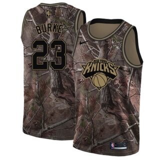Nike Knicks #23 Trey Burke Camo Youth NBA Swingman Realtree Collection Jersey