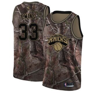 Nike Knicks #33 Patrick Ewing Camo NBA Swingman Realtree Collection Jersey