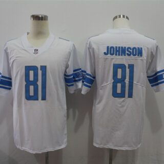Nike Lions 81 Calvin Johnson White Vapor Untouchable Limited Jersey