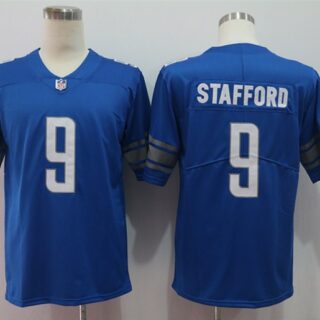 Nike Lions 9 Matthew Stafford Blue Vapor Untouchable Limited Jersey