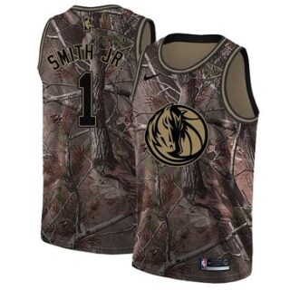 Nike Mavericks #1 Dennis Smith Jr. Camo NBA Swingman Realtree Collection Jersey