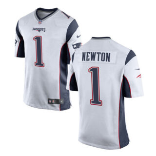 Nike Men's New England Patriots #1 Cam Newton Vapor Limited White Jersey