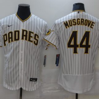 Nike Men's San Diego Padres #44 Musgrove Tan white Authentic Alternate Player Jersey