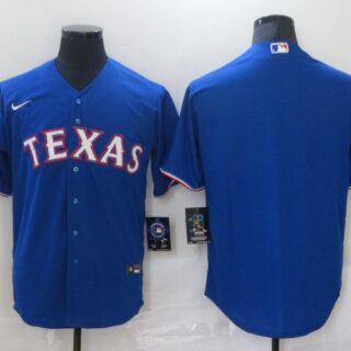 Nike Men's Texas Rangers Blue Blank Cool base Jersey