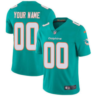 Nike NFL Miami Dolphins Vapor Untouchable Customized Elite Aqua Green Home Youth Jersey