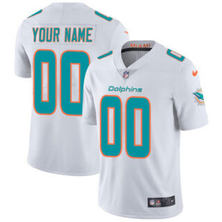 Nike NFL Miami Dolphins Vapor Untouchable Customized Limited White Road Youth Jersey