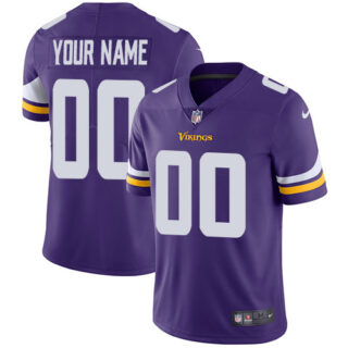 Nike NFL Minnesota Vikings Vapor Untouchable Customized Limited Purple Home Youth Jersey