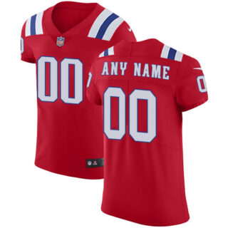 Nike NFL New England Patriots Vapor Untouchable Customized Elite Red Alternate Men's Jersey