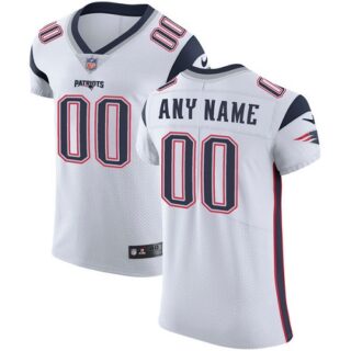 Nike NFL New England Patriots Vapor Untouchable Customized Elite White Road Men's Jersey