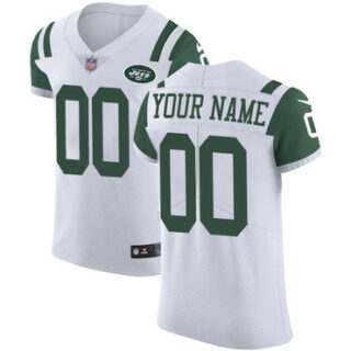 Nike NFL New York Jets Vapor Untouchable Customized Elite White Road Men's Jersey