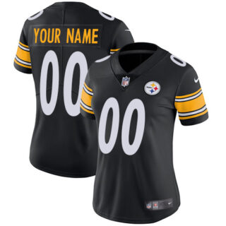 Nike NFL Pittsburgh Steelers Vapor Untouchable Customized Limited Black Home Women's Jersey