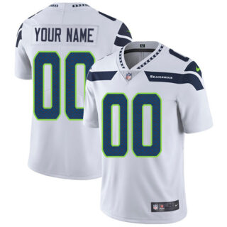 Nike NFL Seattle Seahawks Vapor Untouchable Customized Limited White Road Youth Jersey