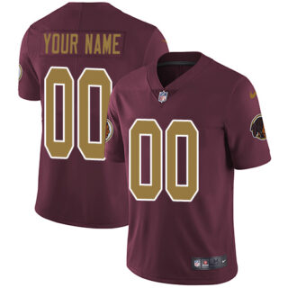 Nike NFL Washington Redskins Vapor Untouchable Customized 80th Anniversary Elite Burgundy Red Alternate Youth Jersey