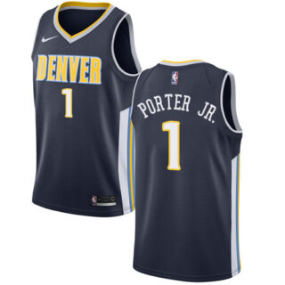 Nike Nuggets #1 Michael Porter Jr. Navy NBA Swingman Icon Edition Jersey