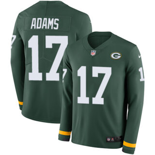Nike Packers #17 Davante Adams Green Team Color Men's Stitched NFL Limited Therma Long Sleeve Jersey$149.99$25.50