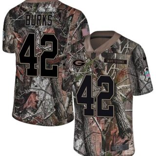 Nike Packers #42 Oren Burks Camo Men's Stitched NFL Limited Rush Realtree Jersey