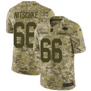 Nike Packers #66 Ray Nitschke Camo Men's Stitched NFL Limited 2018 Salute To Service Jersey