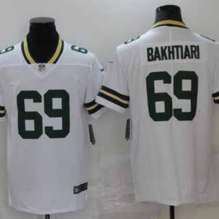 Nike Packers 69 David Bakhtiari White Vapor Untouchable Limited Jersey
