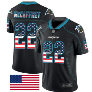 Nike Panthers 22 Christian McCaffrey Black USA Flash Fashion Limited Jersey
