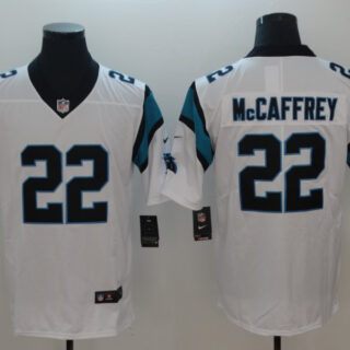 Nike Panthers 22 Christian McCaffrey White Vapor Untouchable Player Limited Jersey