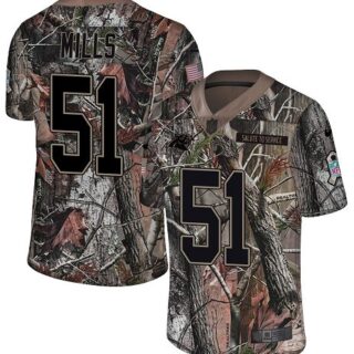 Nike Panthers #51 Sam Mills Camo Men's Stitched NFL Limited Rush Realtree Jersey