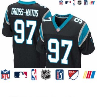 Nike Panthers #97 Yetur Gross-Matos Black Team Color Men's Stitched NFL Vapor Untouchable Elite Jersey