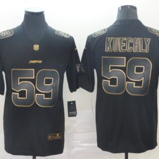 Nike Panthers 59 Luke Kuechly Black Gold Vapor Untouchable Limited Jersey