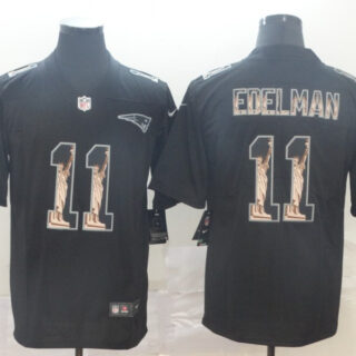 Nike Patriots 11 Julian Edelman Black Statue Of Liberty Limited Jersey