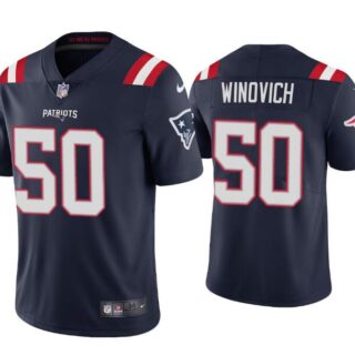 Nike Patriots 50 Chase Winovich Navy Vapor Untouchable Limited Jersey
