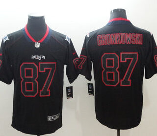 Nike Patriots 87 Rob Gronkowski Black Shadow Legend Limited Jersey