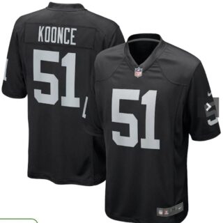 Nike Raiders #51 Koonce Black Team Color Men's Stitched NFL Vapor Untouchable Limited Jersey