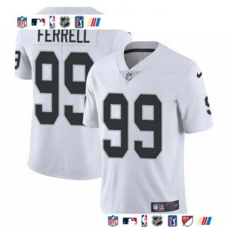 Nike Raiders #99 Clelin Ferrell White Men's Stitched NFL Vapor Untouchable Limited Jersey