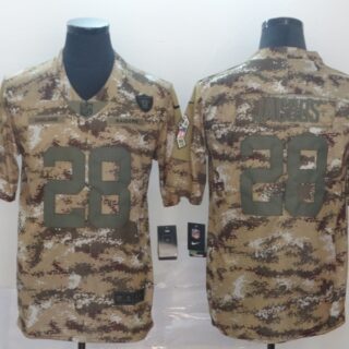 Nike Raiders 28 Josh Jacobs 2018 Camo Salute To Service Limited Jersey