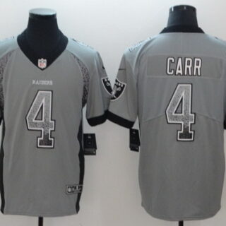 Nike Raiders 4 Derek Carr Gray Drift Fashion Limited Jersey