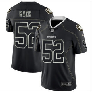 Nike Raiders 52 Khalil Mack Black Shadow Legend Limited Jersey