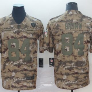 Nike Raiders 84 Antonio Brown Camo Salute To Service Limited Jersey