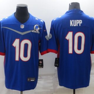Nike Rams 10 Cooper Kupp Blue 2022 NFC Pro Bowl Limited Jersey