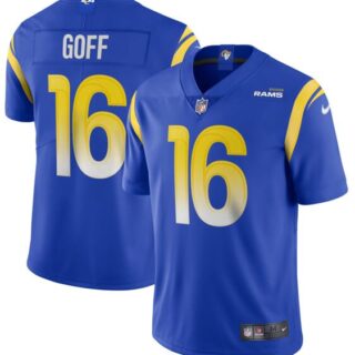 Nike Rams 16 Jared Goff Royal 2020 New Vapor Untouchable Limited Jersey